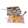 Wooden Grill & Serve BBQ Set