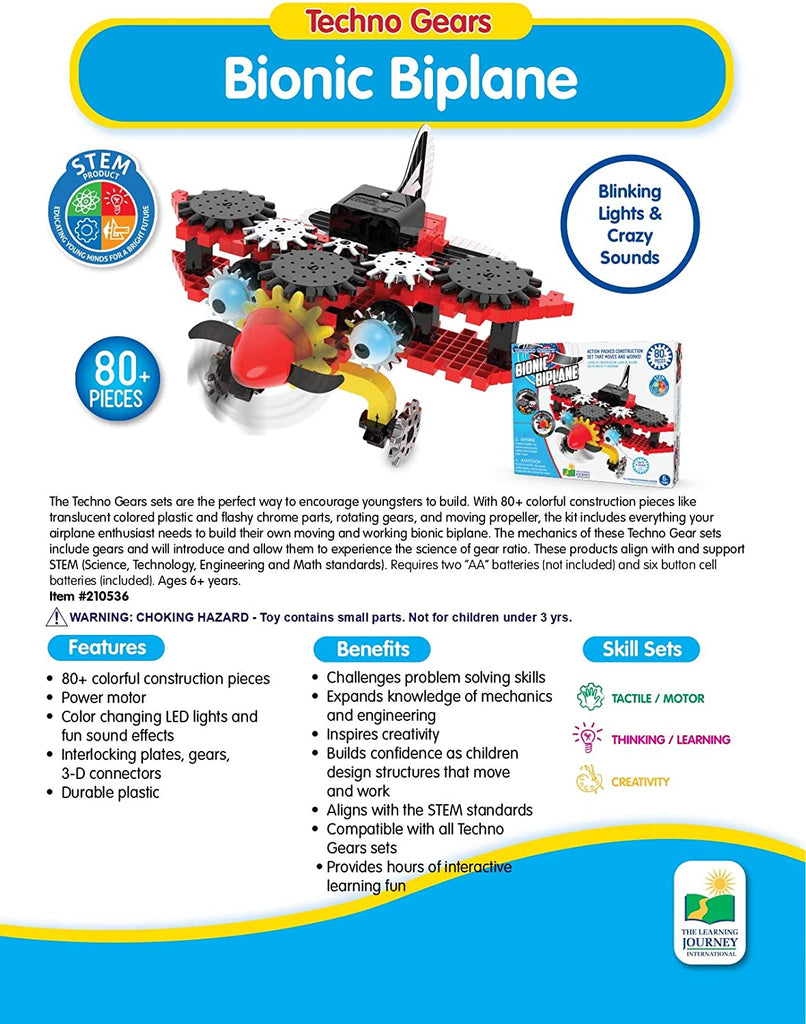 Techno Gears Bionic Biplane NERD'S BOX TOYS