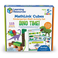 MathLink Cubes Kindergarten Math Activity Set: Dino Time!