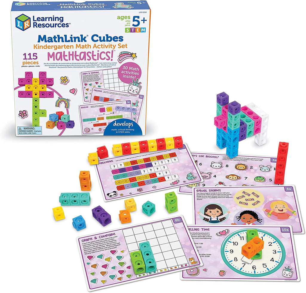 MathLink Cubes Kindergarten Math Activity Set: Mathtastics! | NERD'S ...