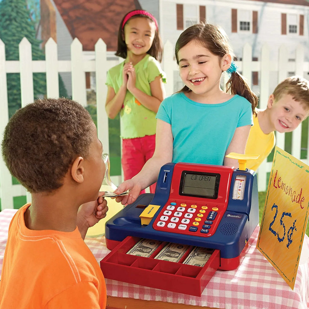 Learning resources pretend and play teaching cash register sales