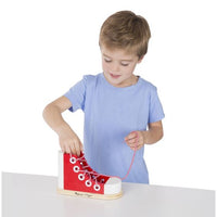 Wooden Lacing Shoe