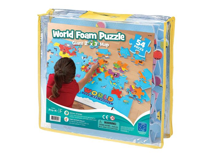 world foam puzzle