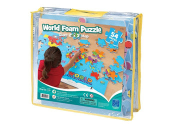 World Foam Map Puzzle