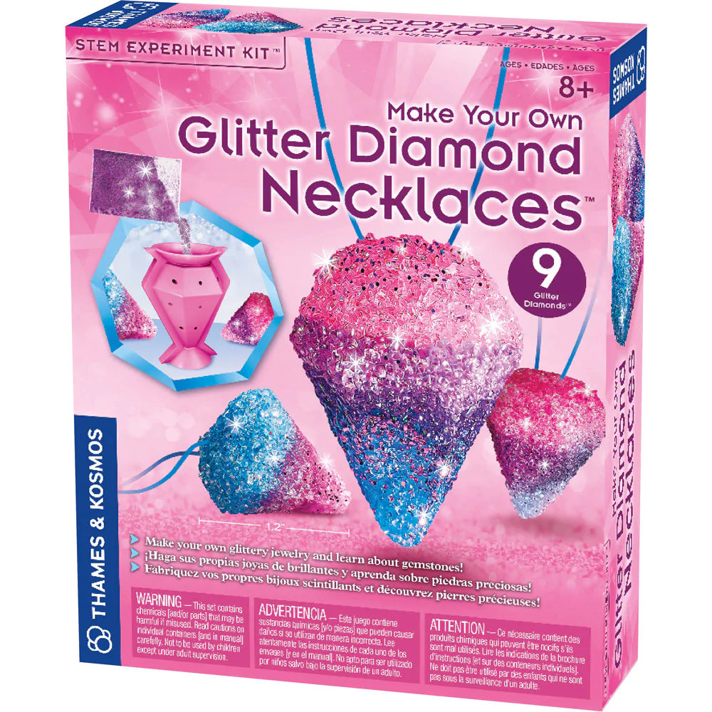 Make Your Own Glitter Diamond Necklaces