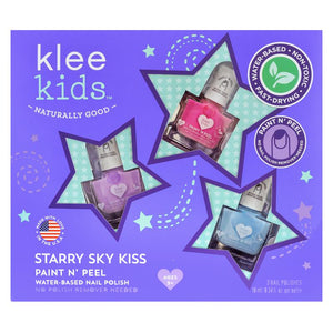 Starry Sky Kiss - Klee Kids Nail Polish - 3 piece set