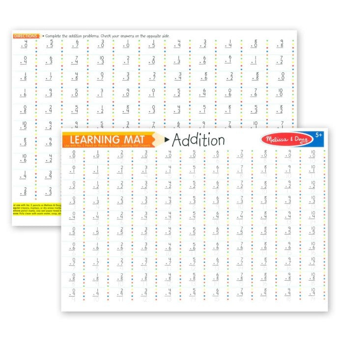 Learning Mat - Addition | NERD'S BOX TOYS