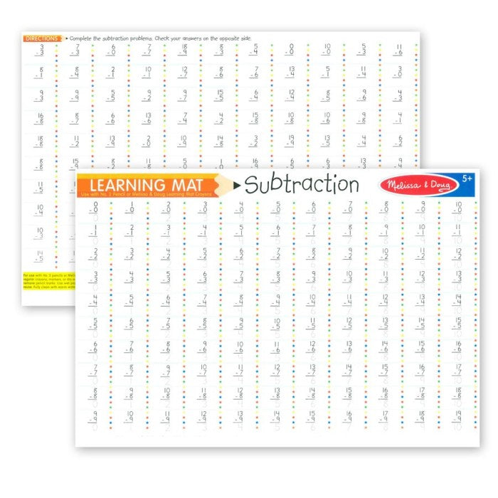 Learning Mat - Subtraction 