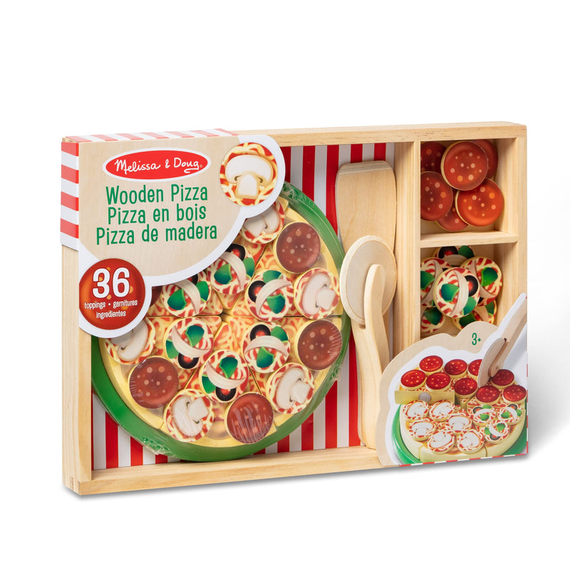 The Teachers' Lounge®  Pizza Party - Wooden Play Food Set